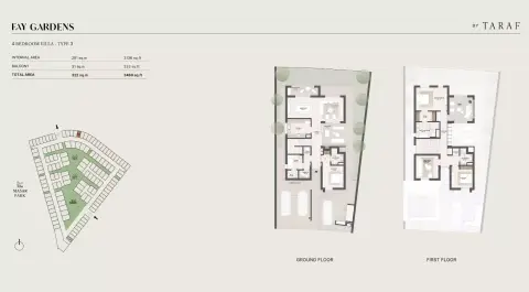 Plattegrond van 4 slaapkamers in Fay Hills