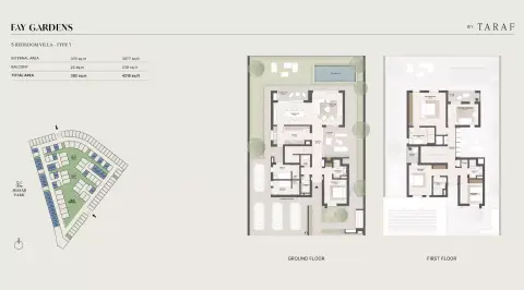Plattegrond van 5 slaapkamers in Fay Hills