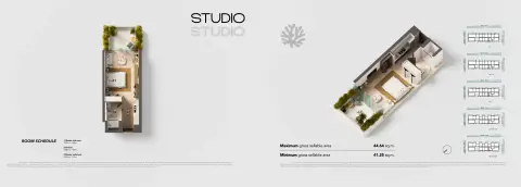 Plattegrond van Studio in Juman 3