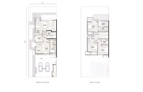 Plattegrond van 3 slaapkamers in Al Deem Townhomes