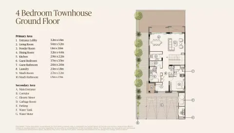 Plattegrond van 4 slaapkamers in Nawayef Village