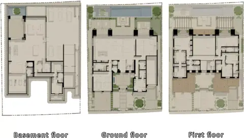 Plattegrond van 5 slaapkamers in Nawayef West Heights