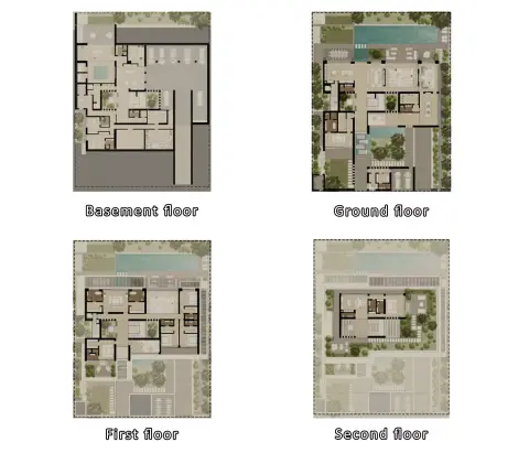 Plattegrond van 6 slaapkamers in Nawayef West Heights