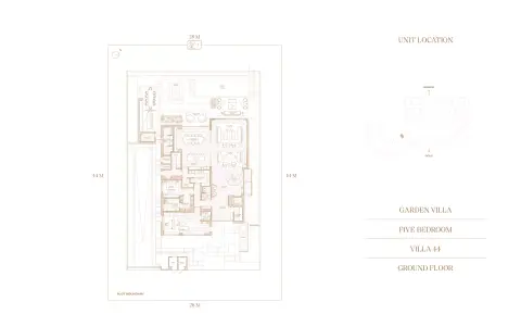 Plattegrond van 5 slaapkamers in Four Seasons Private Residences