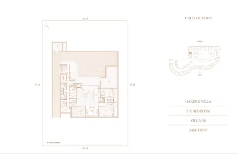 Plattegrond van 6 slaapkamers in Four Seasons Private Residences