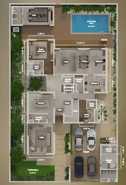 Plattegrond van 5 slaapkamers in Al Sidr