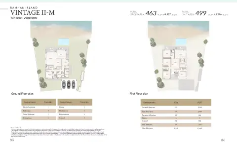 Plattegrond van 6 slaapkamers in Ramhan Island Villas Phase 4 by Eagle
