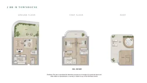 Plattegrond van 2 slaapkamers in Mamsha Gardens B