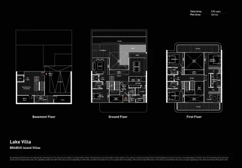 Plattegrond van 4 slaapkamers in Brabus Island Chapter Two