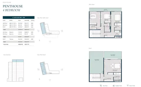 Plattegrond van 4 slaapkamers in Opula Residence