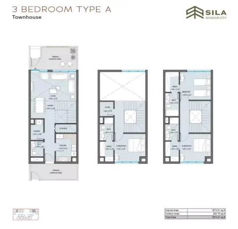 Plattegrond van 3 slaapkamers in Sila by Reportage