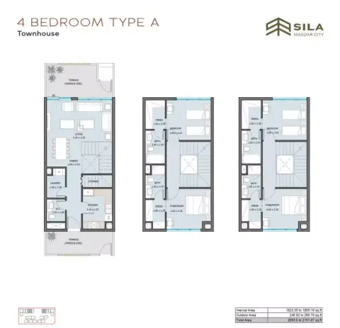 Plattegrond van 4 slaapkamers in Sila by Reportage