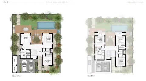 Plattegrond van 4 slaapkamers in Al Jurf Gardens Phase 2 Kayan