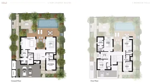 Plattegrond van 5 slaapkamers in Al Jurf Gardens Phase 2 Kayan