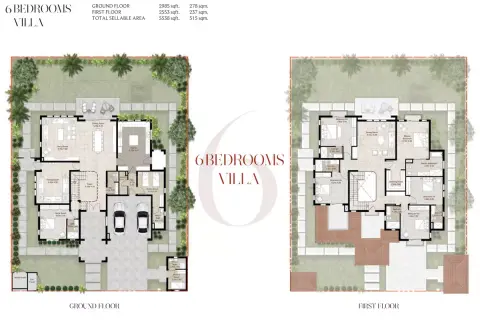 Plattegrond van 6 slaapkamers in Cordoba