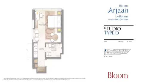 Plattegrond van Studio in Bloom Arjaan