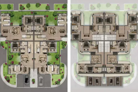 Plattegrond van 3 slaapkamers in Murjan Al Saadiyat