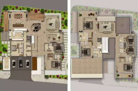 Plattegrond van 7 slaapkamers in Murjan Al Saadiyat