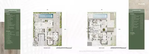 Plattegrond van 6 slaapkamers in Al Naseem Villas