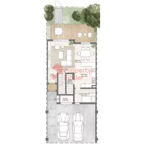 Plattegrond van 2 slaapkamers in Toledo