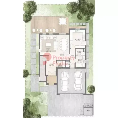 Plattegrond van 3 slaapkamers in Toledo