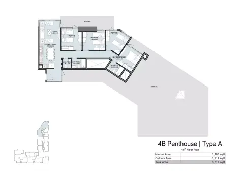 Plattegrond van 4 slaapkamers in Vista Phase 3 By Reportage