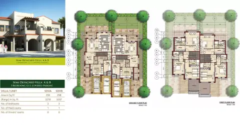Plattegrond van 3 slaapkamers in Bloom Gardens