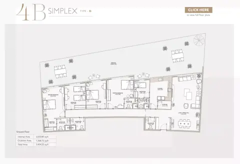 Plattegrond van 4 slaapkamers in Perla Phase 2 By Reportage