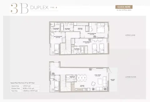 Plattegrond van 3 slaapkamers in Perla Phase 2 By Reportage