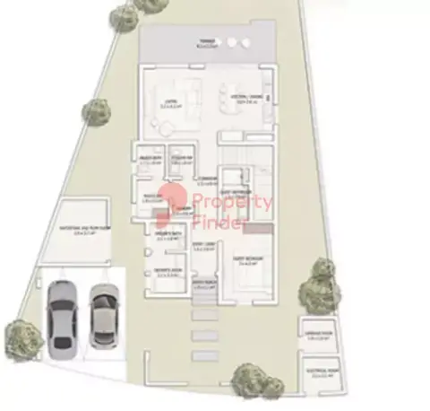 Plattegrond van 4 slaapkamers in Ramhan Island