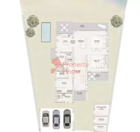 Plattegrond van 5 slaapkamers in Ramhan Island