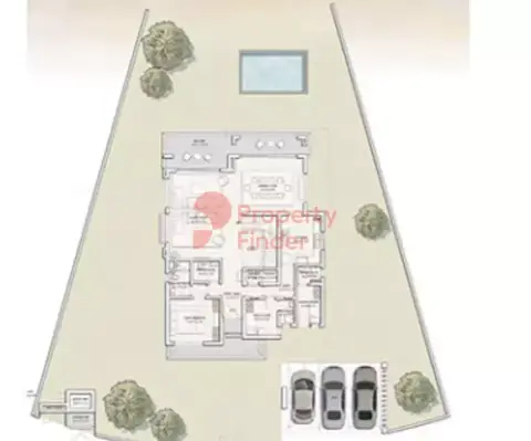 Plattegrond van 6 slaapkamers in Ramhan Island