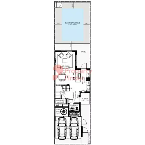 Plattegrond van 2 slaapkamers in The Magnolias