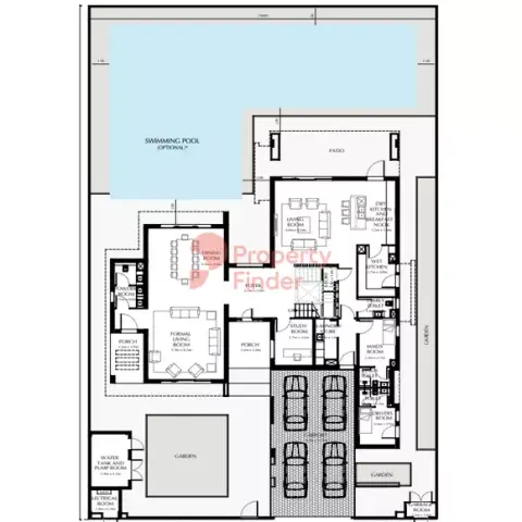 Plattegrond van 5 slaapkamers in The Magnolias