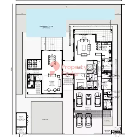Plattegrond van 6 slaapkamers in The Magnolias