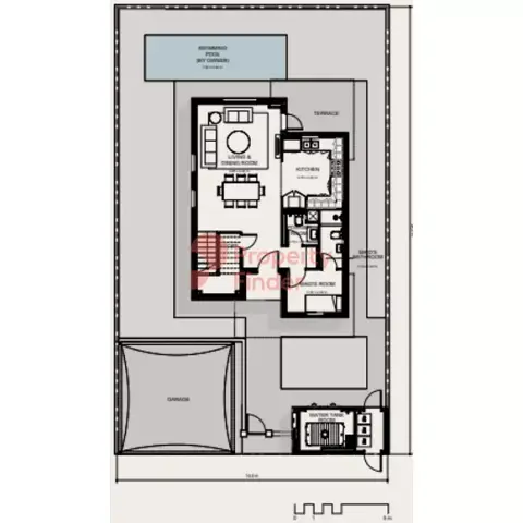 Plattegrond van 3 slaapkamers in Noya Luma