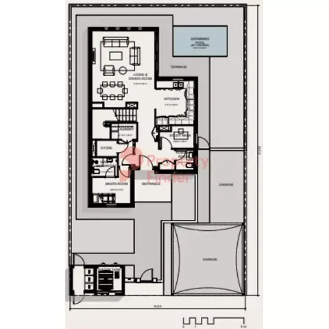 Plattegrond van 4 slaapkamers in Noya Luma