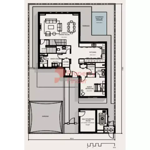 Plattegrond van 5 slaapkamers in Noya Luma