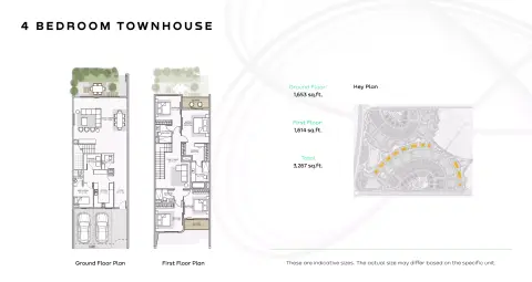 Plattegrond van 4 slaapkamers in Khalid Bin Sultan City