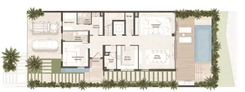 Plattegrond van 5 slaapkamers in Al Thuraya Island