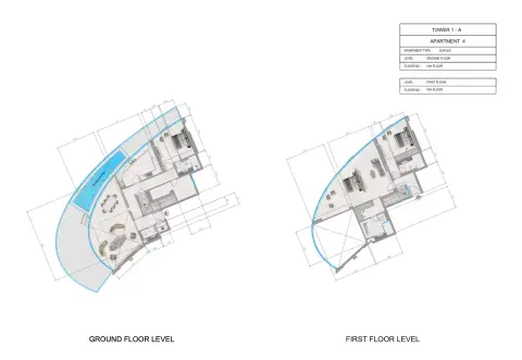 Plattegrond van 3 slaapkamers in Orchid Towers Phase 1