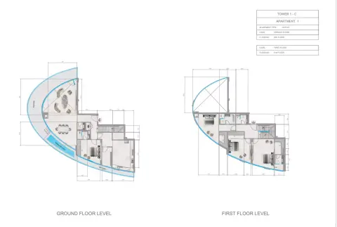 Plattegrond van 4 slaapkamers in Orchid Towers Phase 1