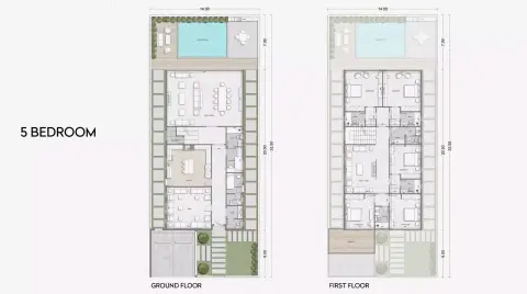 Plattegrond van 5 slaapkamers in Reywan Al Badee