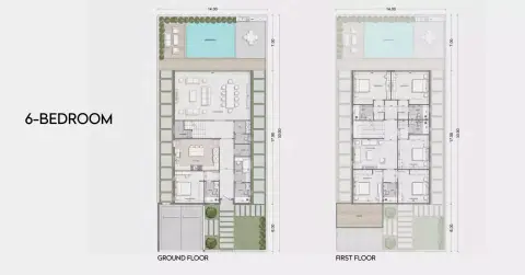 Plattegrond van 6 slaapkamers in Reywan Al Badee