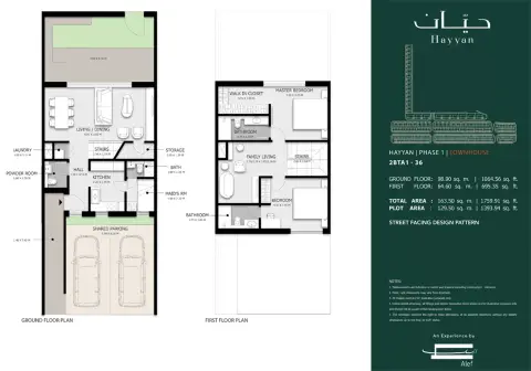 Plattegrond van 2 slaapkamers in Deem
