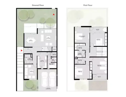 Plattegrond van 4 slaapkamers in Arada Masaar 3