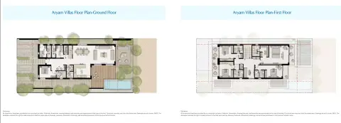 Plattegrond van 5 slaapkamers in Aryam Villas