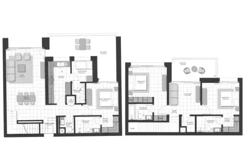 Plattegrond van 3 slaapkamers in Citrine Residence