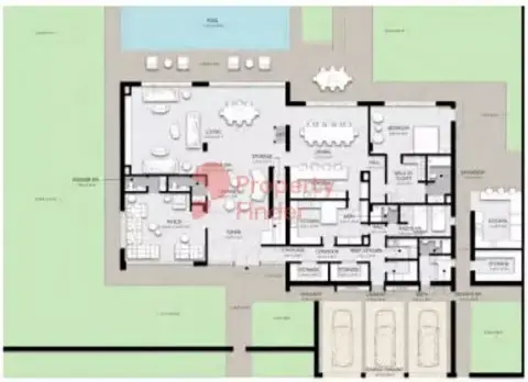 Plattegrond van 6 slaapkamers in Hayyan