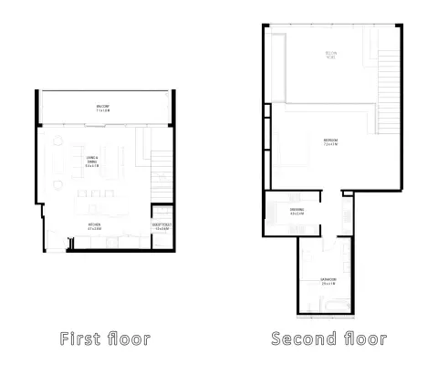 Plattegrond van 1 slaapkamer in IL Teatro